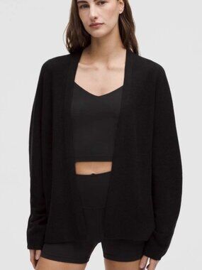 NWOT Lululemon  Boxy Cotton-Blend Knit Wrap